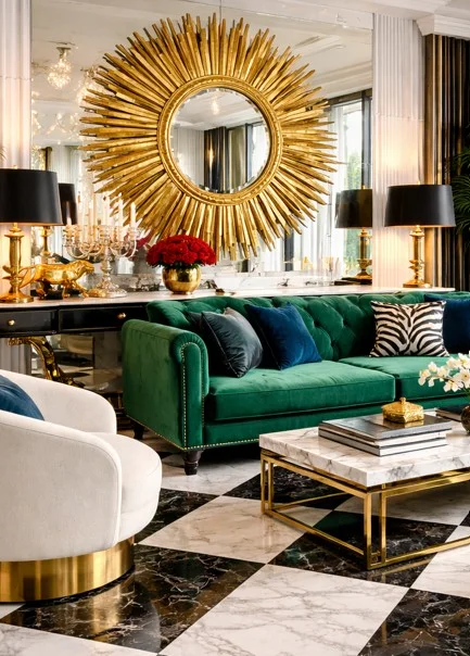 Design-Glossar: Hollywood Regency-Stil